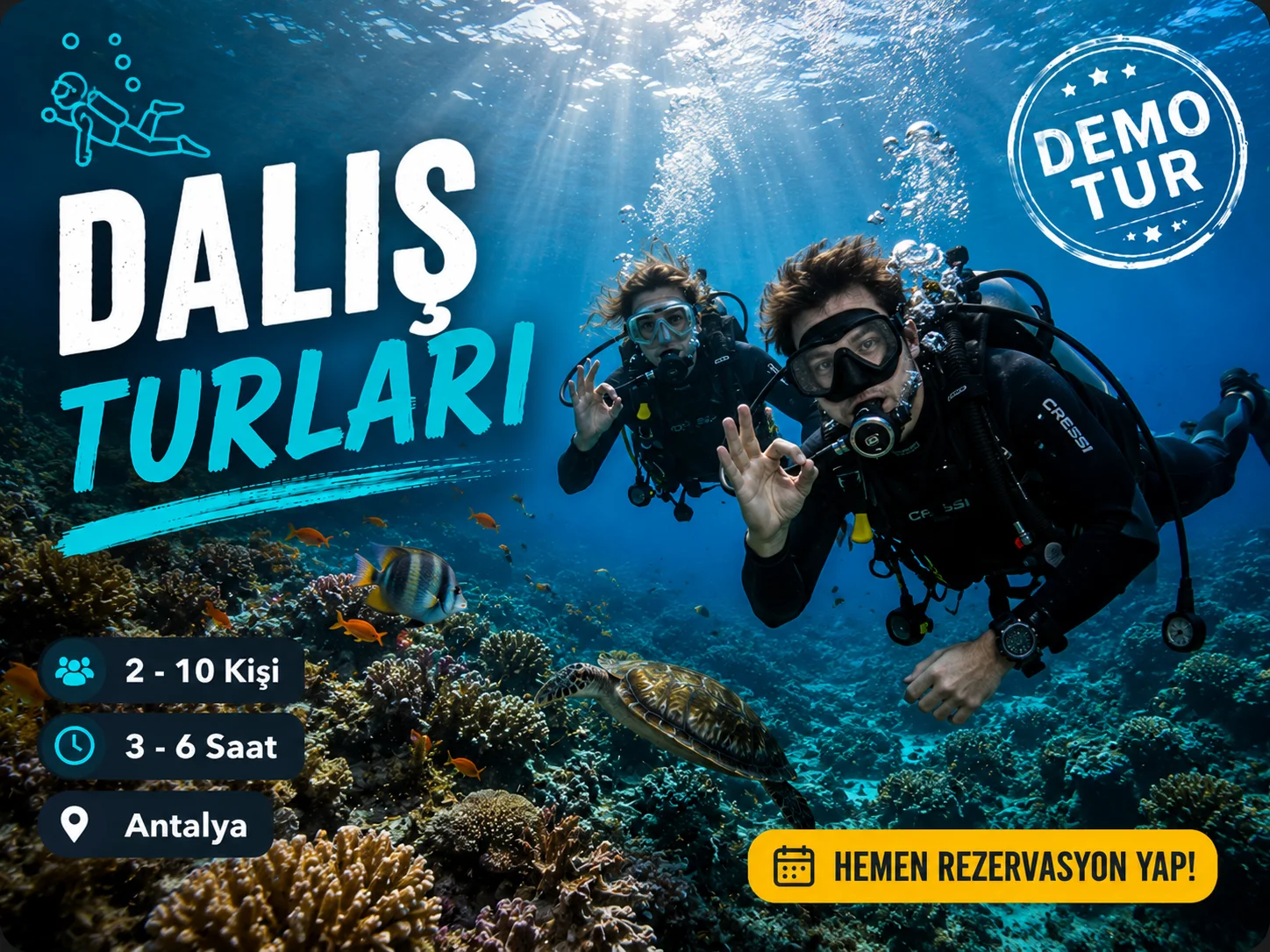 Antalya tüplü dalış turu