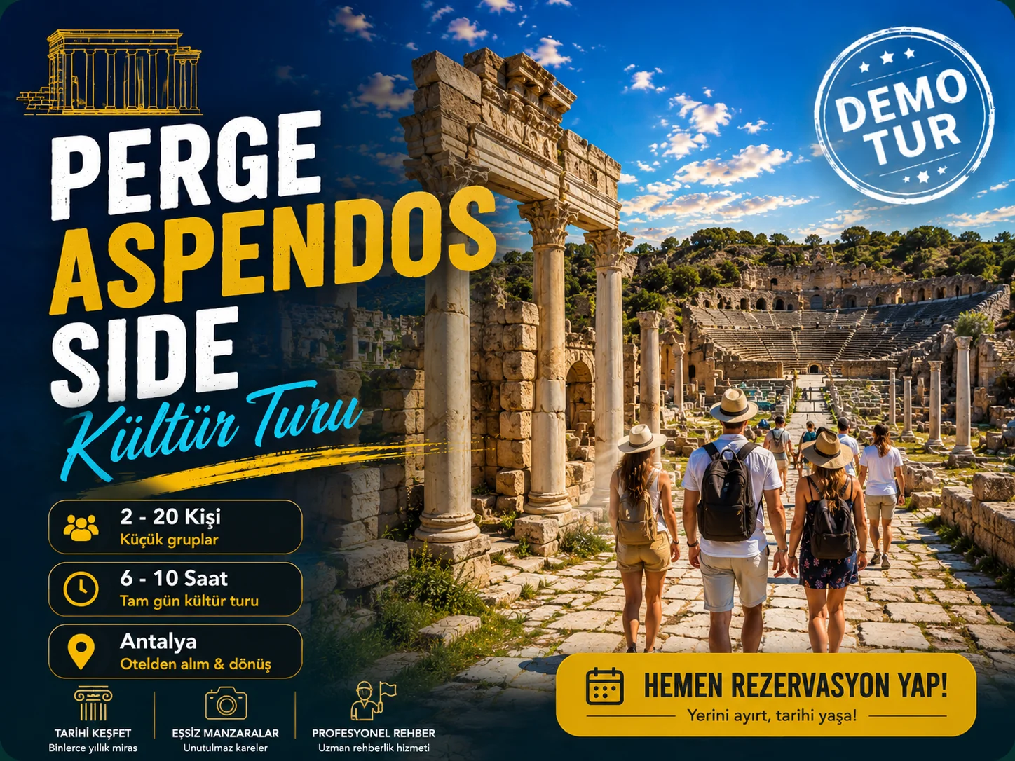 Perge Aspendos Side kültür turu
